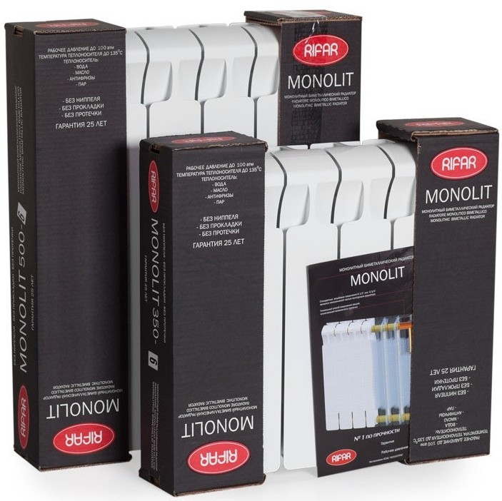 Радиатор Rifar Monolit 500 (8 секций)