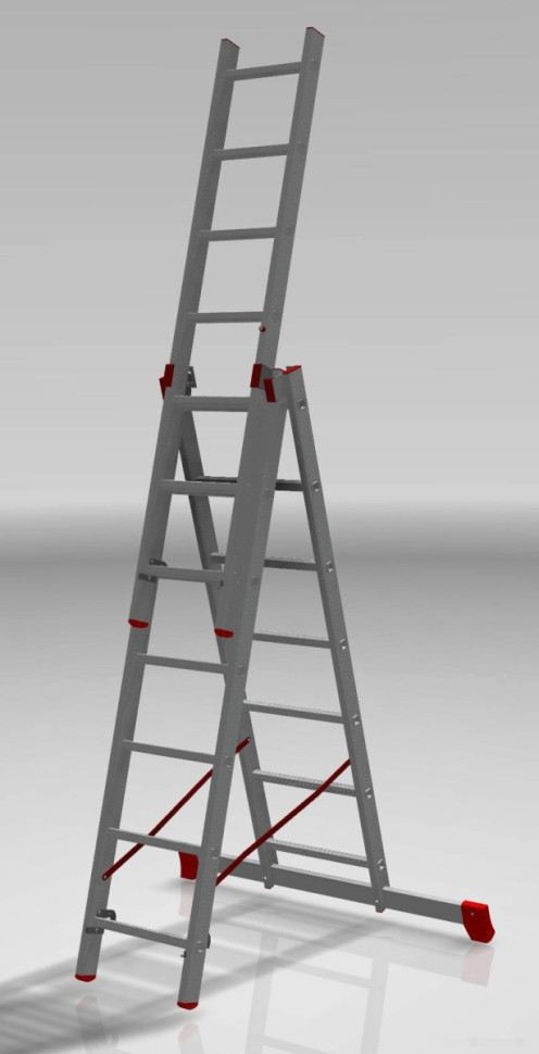 Лестница-стремянка Новая Высота NV 323 трёхсекционная профессиональная 3x7 ступеней Лестница-стремянка Новая Высота NV 323 трёхсекционная профессиональная 3x7 ступеней