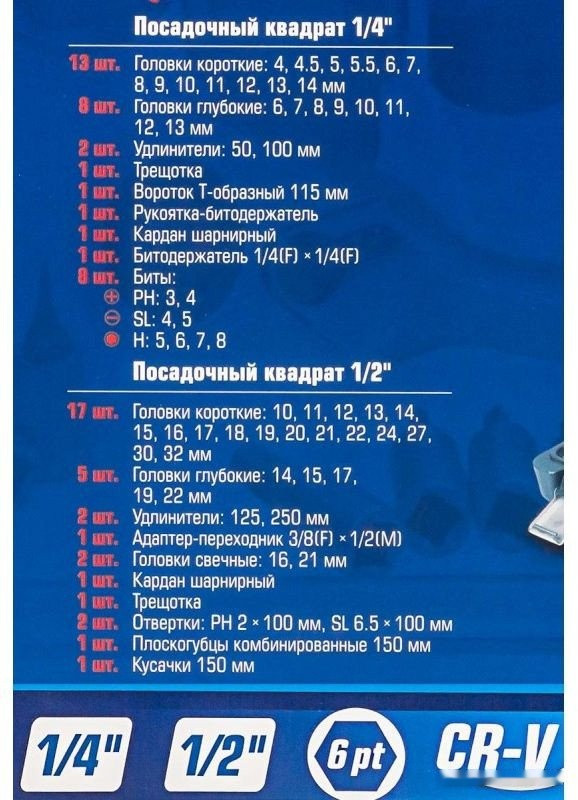 Универсальный набор инструментов Forsage F-4603-5 (69 предметов)
