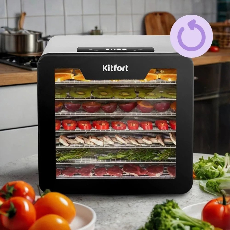 Сушилка для овощей и фруктов Kitfort KT-4955 Сушилка для овощей и фруктов Kitfort KT-4955