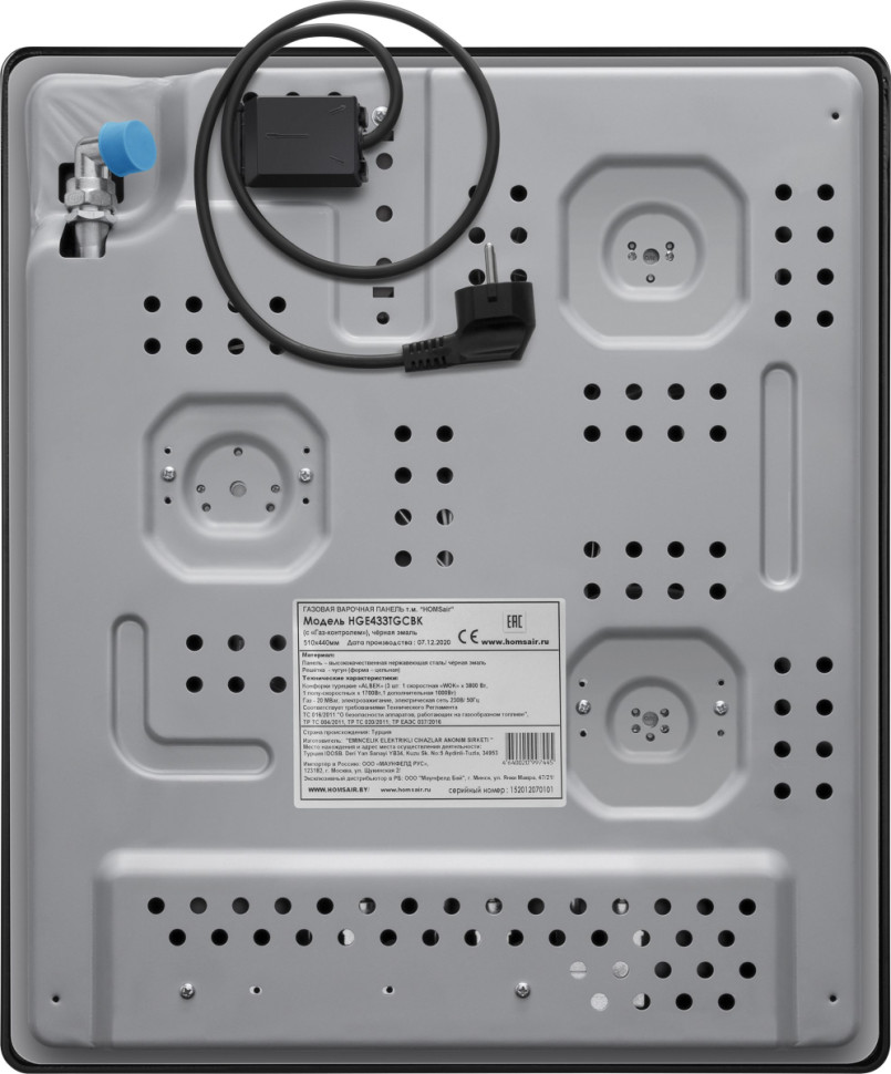 Варочная панель HOMSair HGE433TGCBK Варочная панель HOMSair HGE433TGCBK