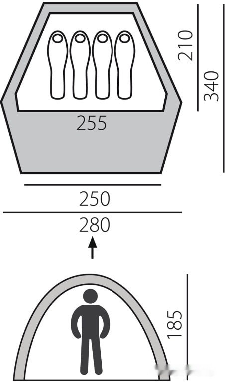 Палатка BTrace Home 4 (зеленый/песочный) Палатка BTrace Home 4 (зеленый/песочный)