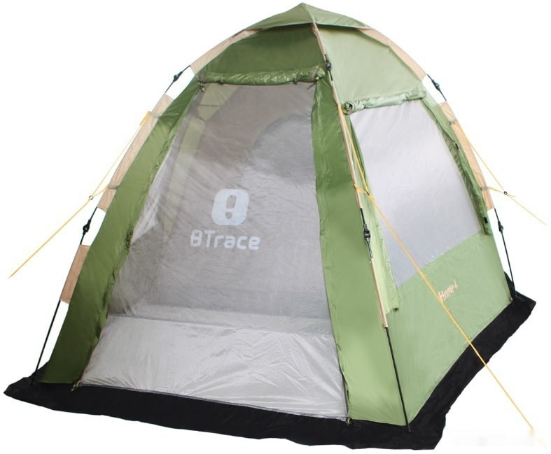 Палатка BTrace Home 4 (зеленый/песочный) Палатка BTrace Home 4 (зеленый/песочный)