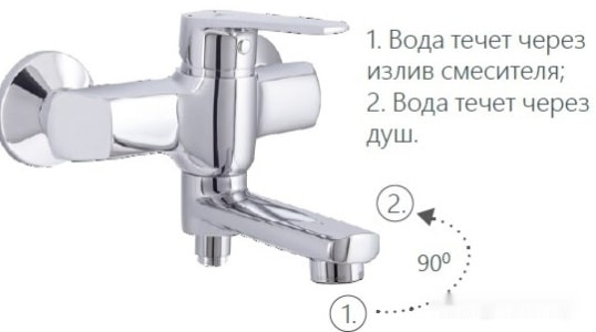 Смеситель Rubineta Deli-10/K (SW) D1PK08