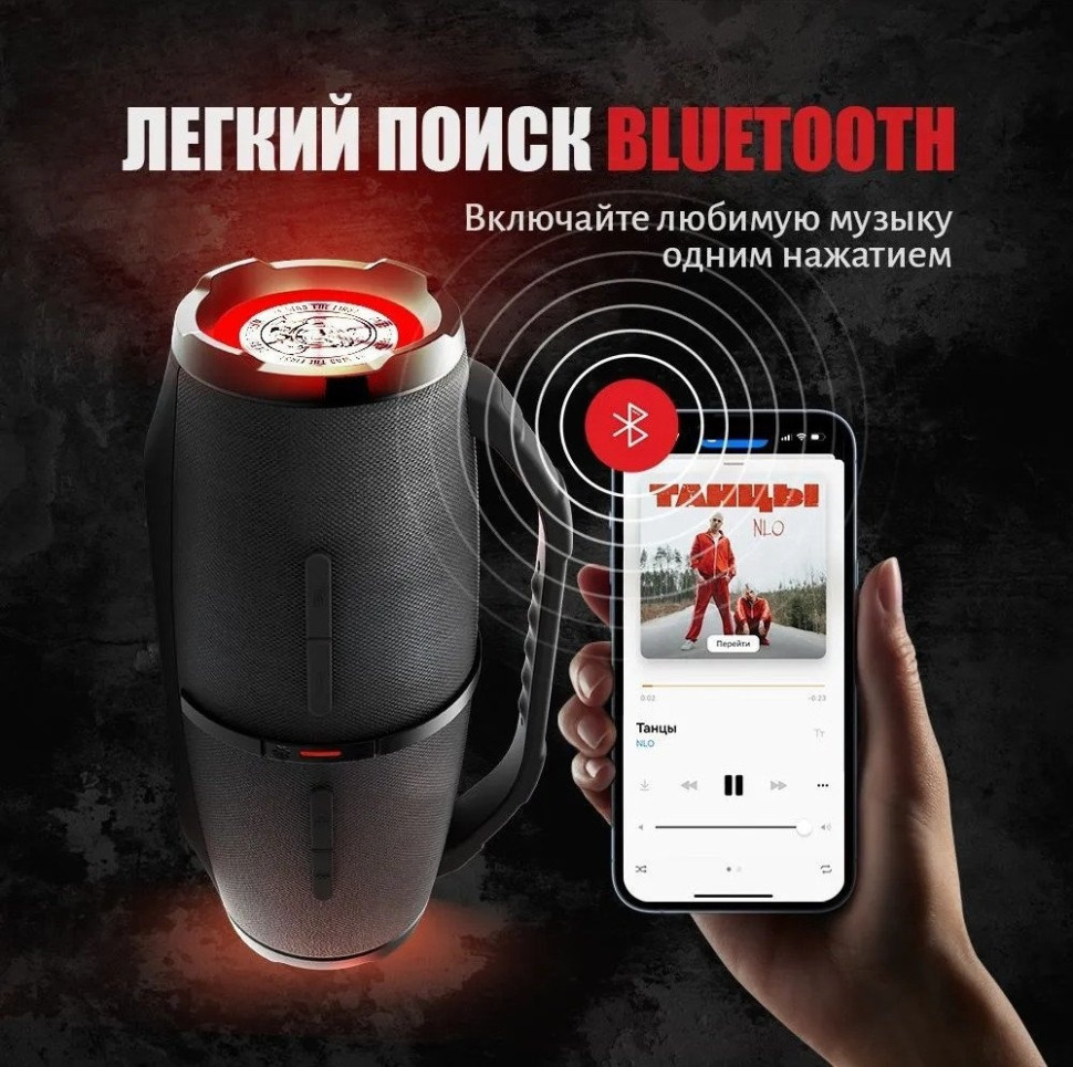 Портативная акустика УРАЛ Гагарин ГР-007 (черный) Портативная акустика УРАЛ Гагарин ГР-007 (черный)