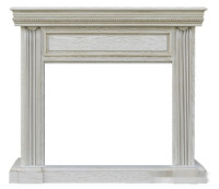 Камин Smolcom Koln MB/JUP/SYM26 (белый дуб, патина золото)