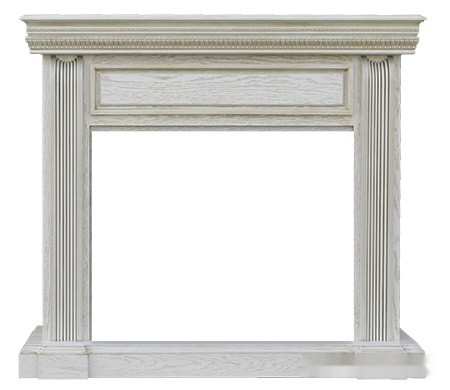 Камин Smolcom Koln MB/JUP/SYM26 (белый дуб, патина золото)