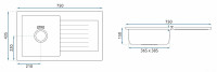 Кухонная мойка Rea ZLE-00113