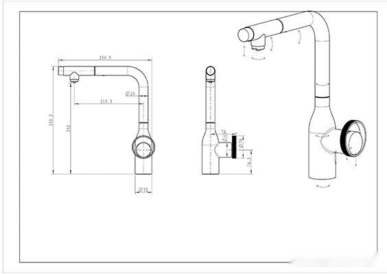 Смеситель Paulmark Urban UR213104-401 (антрацит)