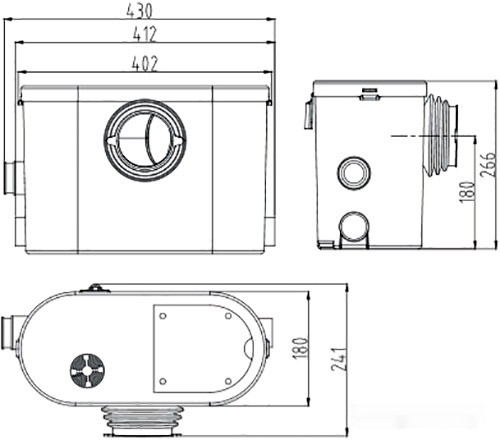Канализационная установка Jemix STP-400 Lux Канализационная установка Jemix STP-400 Lux