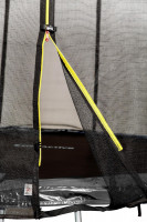 Батут GetActive Jump 12ft - 374 см с лестницей, внешней сеткой (черный)