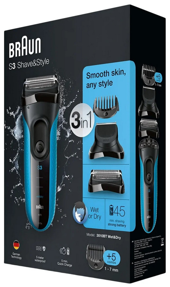 Электробритва мужская Braun Series 3 Shave&Style 310BT