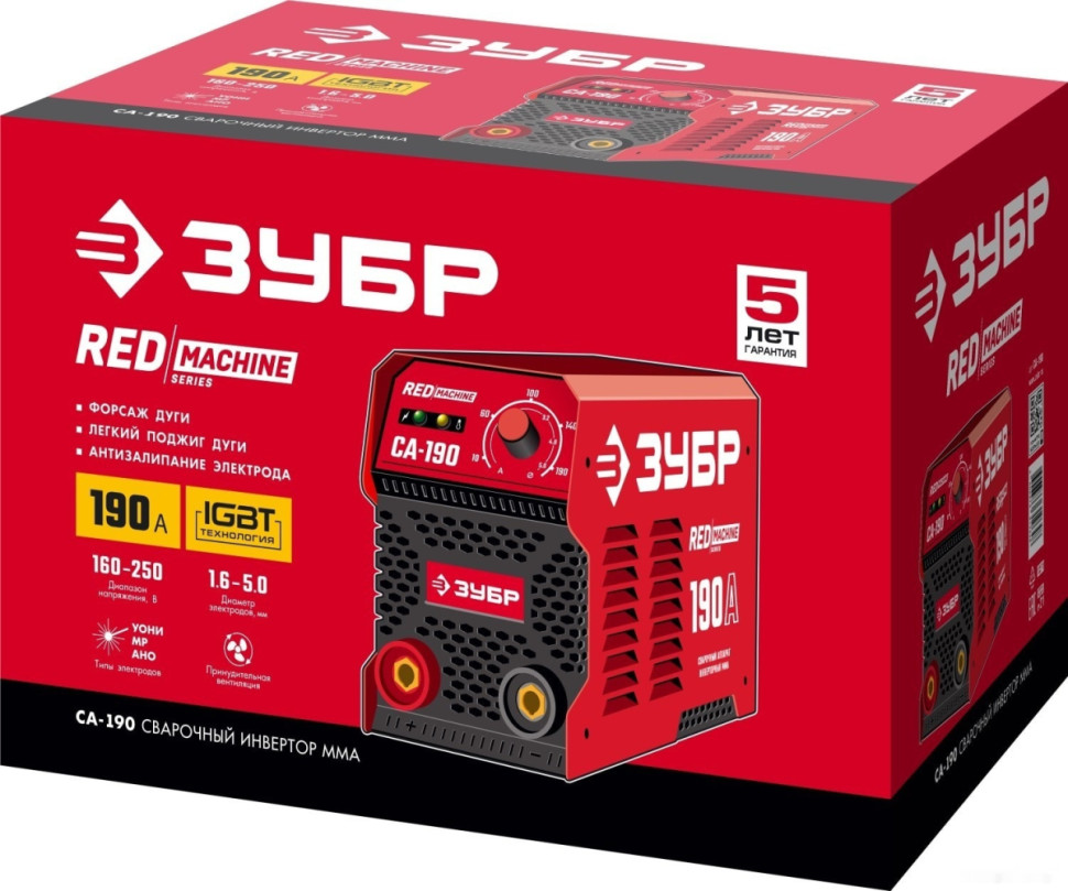 Сварочный инвертор ЗУБР СА-190 Сварочный инвертор ЗУБР СА-190