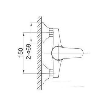Смеситель Ferro Vasto BVA77 Смеситель Ferro Vasto BVA77