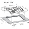 Варочная панель Zorg HAG61 FDW white Варочная панель Zorg HAG61 FDW white