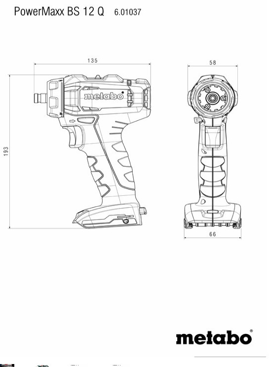 Дрель-шуруповерт Metabo BS 12 Q 601037890 (без АКБ) Дрель-шуруповерт Metabo BS 12 Q 601037890 (без АКБ)