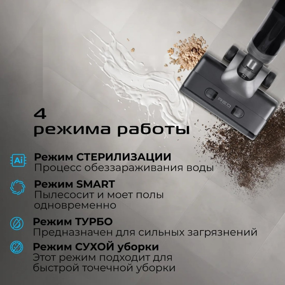Вертикальный моющий пылесос RED Solution Aqua W3500 Вертикальный моющий пылесос RED Solution Aqua W3500