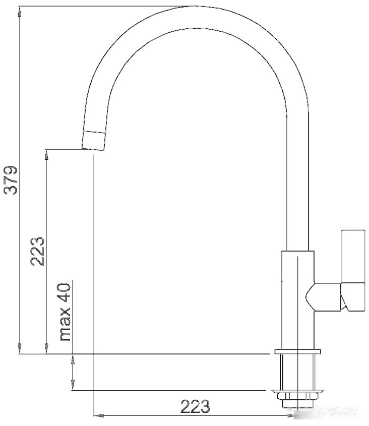 Смеситель Elleci Volta K96 Kera