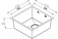 Кухонная мойка Zorg Steel Hammer SH R 4444 FILO