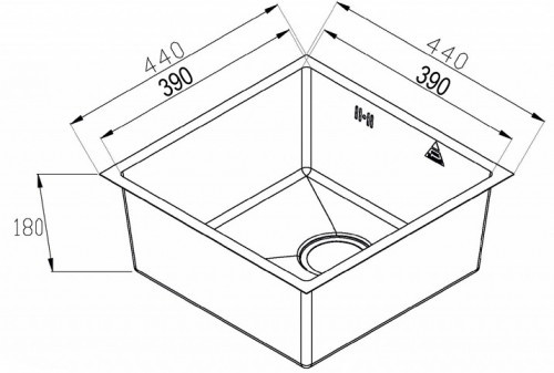 Кухонная мойка Zorg Steel Hammer SH R 4444 FILO