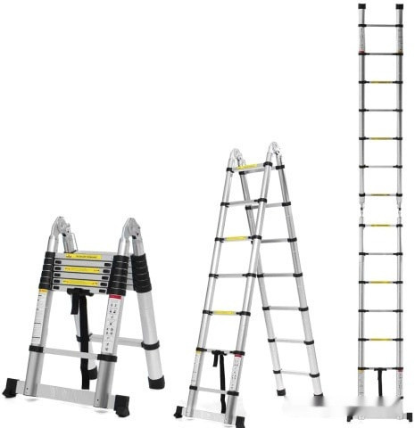 Лестница-трансформер Алюмет DTLH 1.6 (2x5 ступеней) Лестница-трансформер Алюмет DTLH 1.6 (2x5 ступеней)