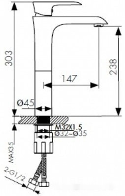 Смеситель Kaiser Nove 06111