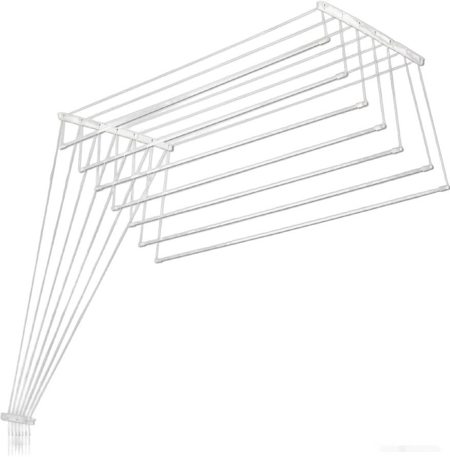 Сушилка для белья Comfort Alumin Euro Premium потолочная 7 прутьев 180 см (алюминий/белый)