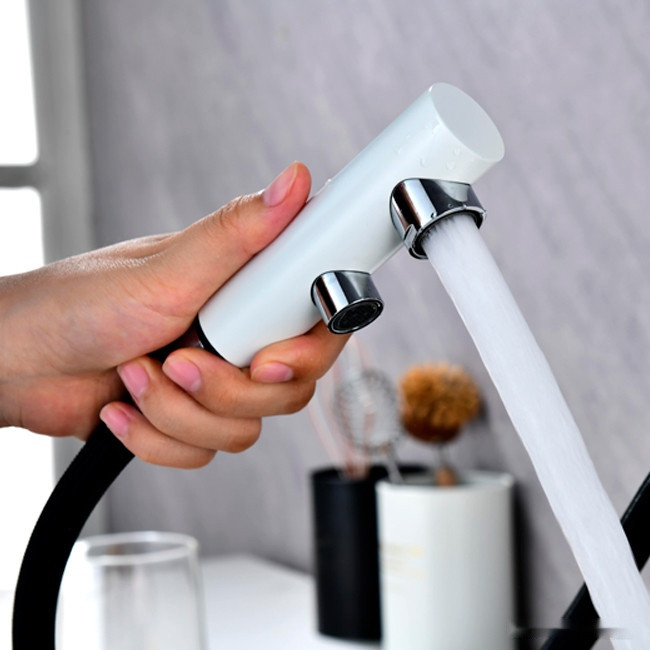 Смеситель Paulmark Serpentine SE213222-431 (белый матовый) Смеситель Paulmark Serpentine SE213222-431 (белый матовый)