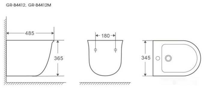 Биде Grossman GR-B4412M Биде Grossman GR-B4412M