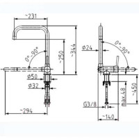 Смеситель Armatura Theta 6523-915-00