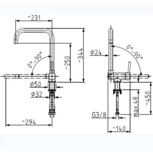 Смеситель Armatura Theta 6523-915-00 Смеситель Armatura Theta 6523-915-00