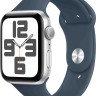Умные часы Apple Watch SE 2 44 мм (алюминиевый корпус, серебристый/грозовой синий, спортивный силиконовый ремешок S/M) Умные часы Apple Watch SE 2 44 мм (алюминиевый корпус, серебристый/грозовой синий, спортивный силиконовый ремешок S/M)