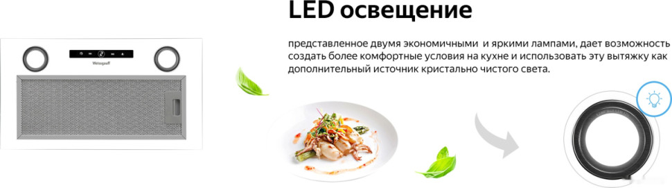 Вытяжка Weissgauff Box 1200 WH Вытяжка Weissgauff Box 1200 WH