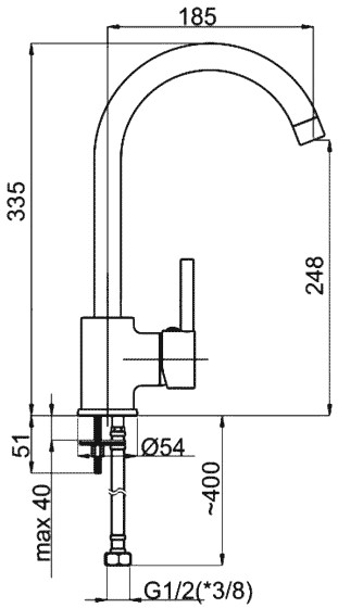 Смеситель Rubineta Ultra-33 ST Смеситель Rubineta Ultra-33 ST