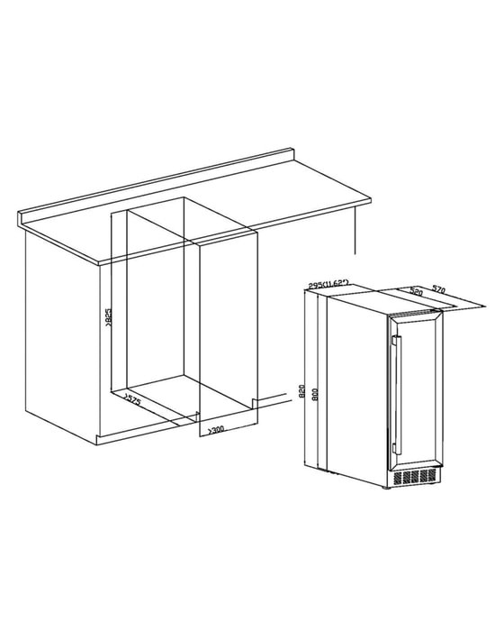 Винный шкаф Maunfeld MBWC-56S20 Винный шкаф Maunfeld MBWC-56S20
