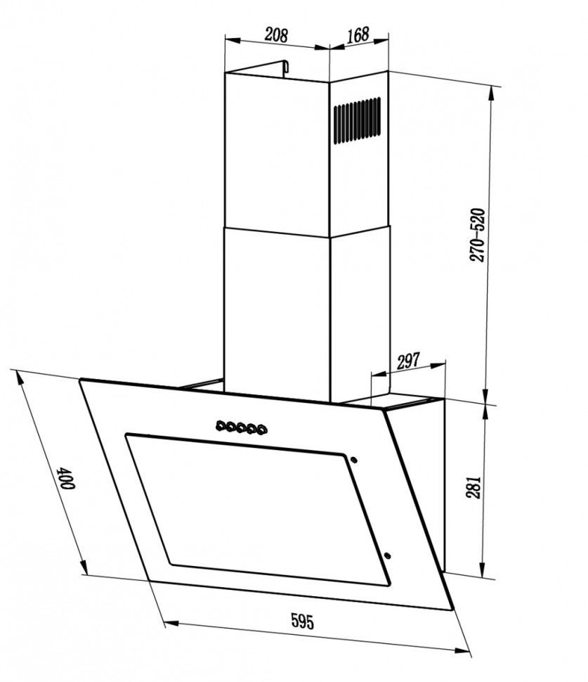Вытяжка LEX Mika 600 G (белый)