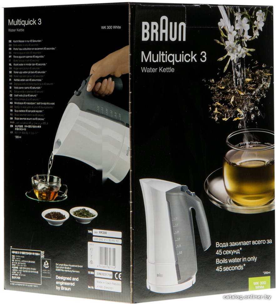 Электрический чайник Braun WK 300 White Электрический чайник Braun WK 300 White