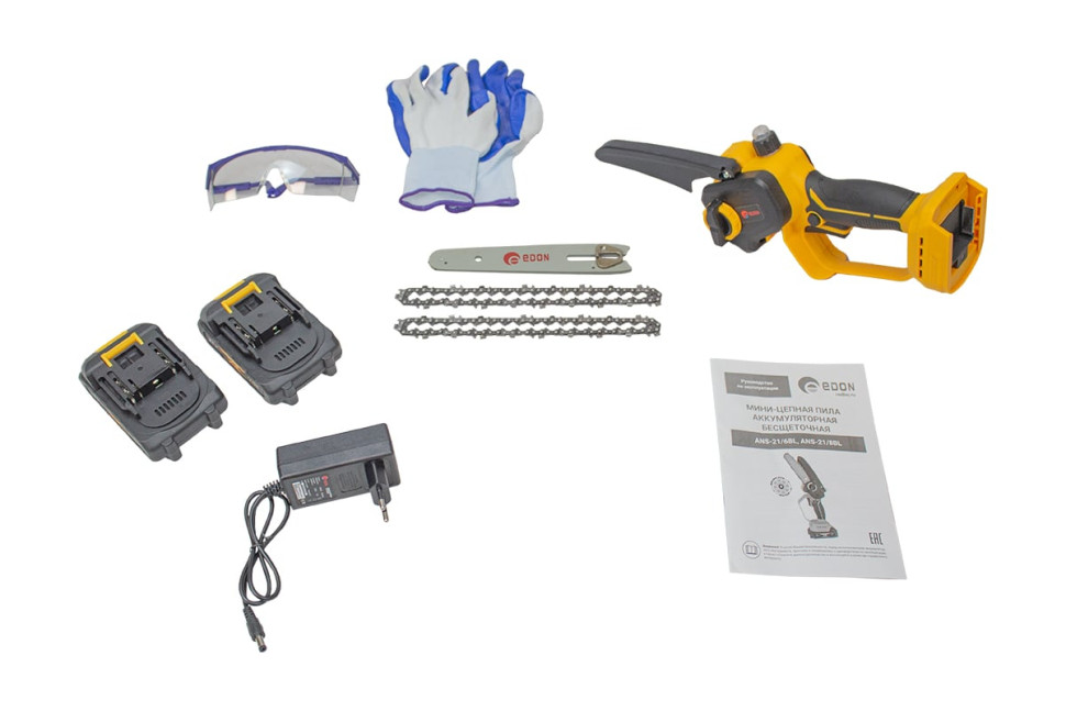Аккумуляторная пила Edon ANS-21/16DBL (с 2-мя АКБ) Аккумуляторная пила Edon ANS-21/16DBL (с 2-мя АКБ)