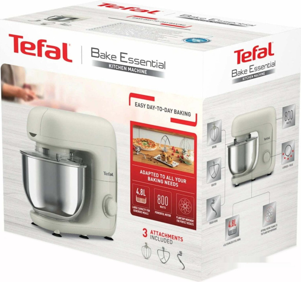 Кухонный комбайн Tefal Bake Essential QB160138 Кухонный комбайн Tefal Bake Essential QB160138