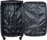 Чемодан-спиннер Solier STL2240 (XL, черный/кофе)