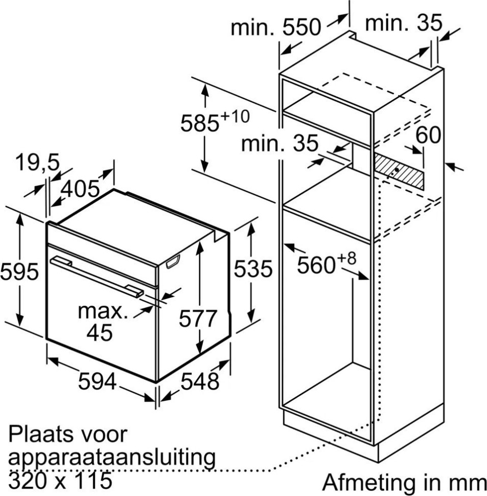 Духовой шкаф Bosch Serie 8 HBG7241B1