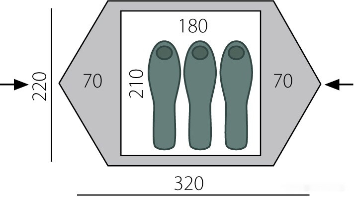 Палатка BTrace Travel 3