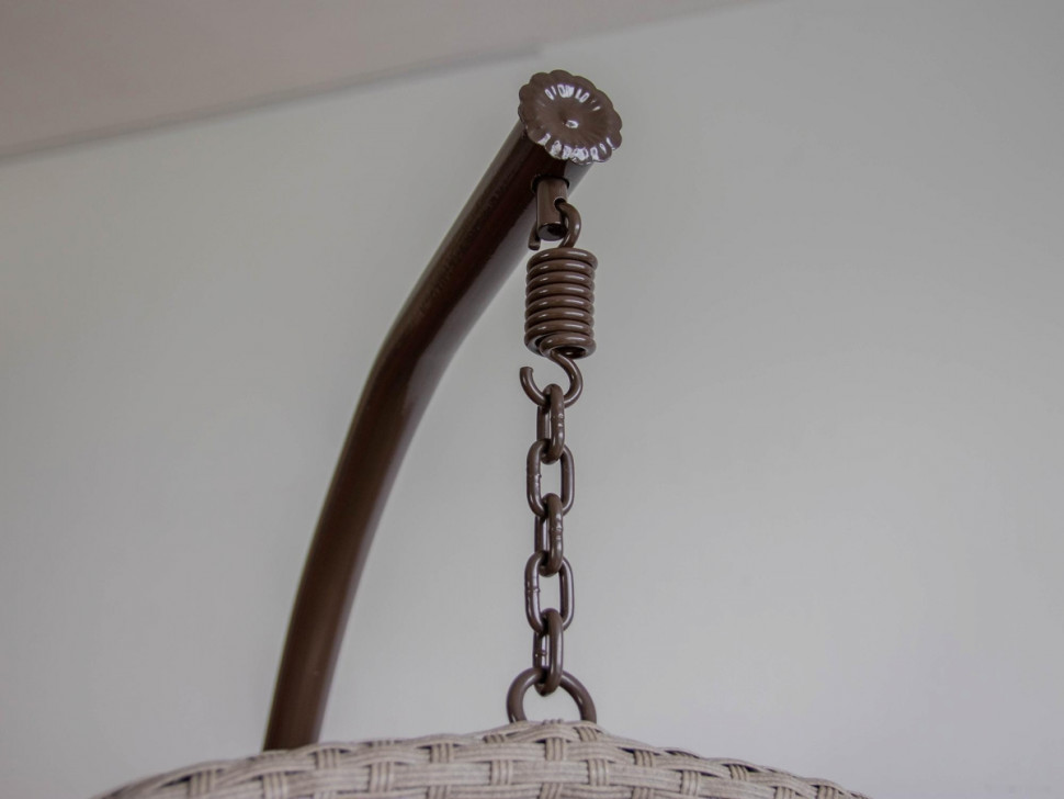 Подвесное кресло LoftyHome Miracle 1919 (grey line/milk) Подвесное кресло LoftyHome Miracle 1919 (grey line/milk)