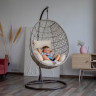 Подвесное кресло LoftyHome Miracle 1919 (grey line/milk) Подвесное кресло LoftyHome Miracle 1919 (grey line/milk)
