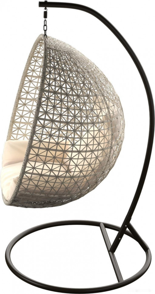 Подвесное кресло LoftyHome Miracle 1919 (grey line/milk) Подвесное кресло LoftyHome Miracle 1919 (grey line/milk)