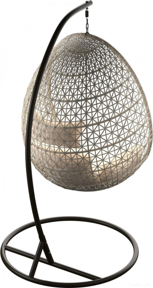 Подвесное кресло LoftyHome Miracle 1919 (grey line/milk) Подвесное кресло LoftyHome Miracle 1919 (grey line/milk)