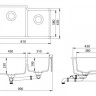 Кухонная мойка AquaSanita Arca SQA 230 710 L W alba Кухонная мойка AquaSanita Arca SQA 230 710 L W alba
