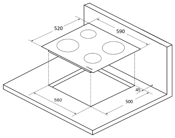 Варочная панель Kuppersberg ECO 601 Варочная панель Kuppersberg ECO 601