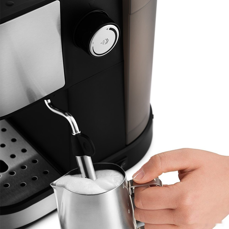 Рожковая помповая кофеварка Kitfort KT-753 Рожковая помповая кофеварка Kitfort KT-753