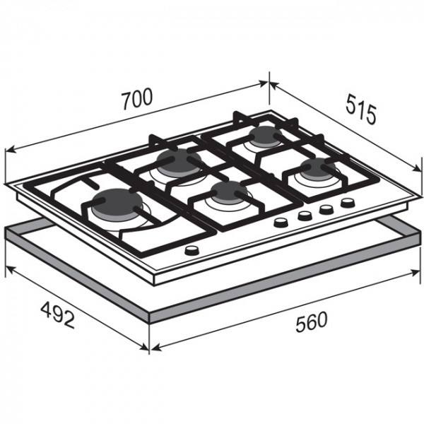 Варочная панель Zigmund & Shtain G 14.7 B Варочная панель Zigmund & Shtain G 14.7 B
